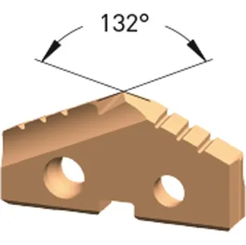 Pivo Vrtací břitová destička 10mm 132° SK na litinu, inconel a titan , Karnasch 22.4510.0100