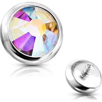 Šperk Šperky4U Náhradní kamínek k labretě, průměr 4 mm - ND005-04AB