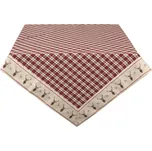 Kostkovaný ubrus na stůl s jeleny Cosy Lodge – 150x250 cm