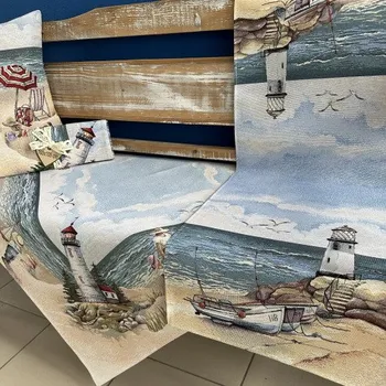 ubrus Tegatex Gobelínový ubrus - moře s majákem Velikost: 40*100 cm