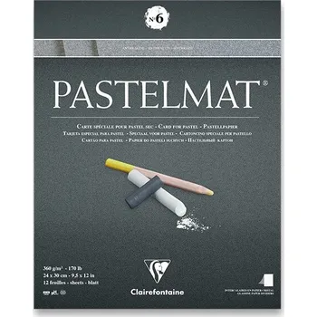 Blok Clairefontaine Pastelmat No.6 - 24 x 30 cm, 12 listů, 360 g