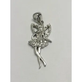 Přívěsek Stříbrný přívěs víla se zirkony