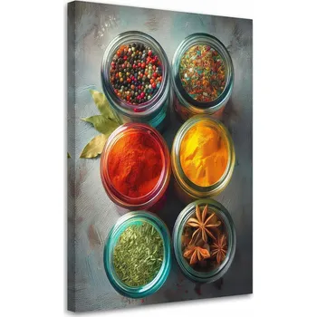 Obraz Obraz na plátně, Aromatické koření a bylinky 70x100