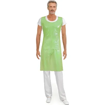 Pracovní zástěra 2P Servis Zástěra igelitová PE 75 x 125cm zelená 75x125 cm 100% Polyethylen