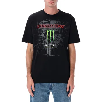 Pánské tričko DUCATI triko DUCATI CORSE MONSTER ENERGY černá šedá - 2XL