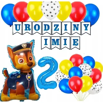 Balónek BALÓNKY k NAROZENINÁM s motivem Tlapková patrola + JMÉNO