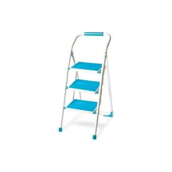 Schůdek Schůdky do domácnosti PROFI 3x1 příčky, modré JZ919-3B