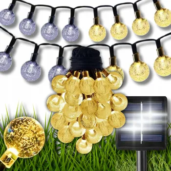 Venkovní osvětlení SOLÁRNÍ ZAHRADNÍ GIRLANDA SVĚTÝLKA 100 LED KULIČEK 12M