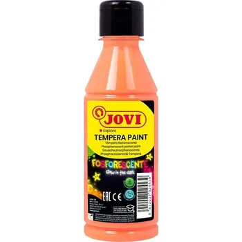 Vodová barva Tekuté temperové barvy JOVI PREMIUM v lahvi - 250 ml / neon oranžová