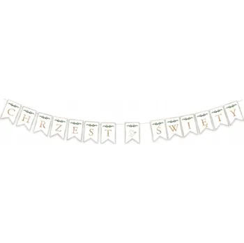 Girlanda Banner Svatý křest 14ks písmen - 3 m
