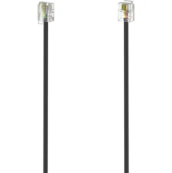 Síťový kabel Hama telefonní propojovací kabel, 6p4c, 3 m