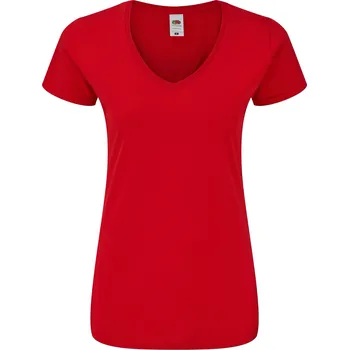 Dámské tričko Fruties Dámské tričko s krátkým rukávem Vels červená M