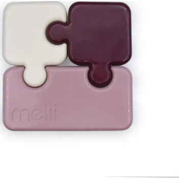 Svačinový box Melii Svačinový box Puzzle 850 ml Luxe Růžový