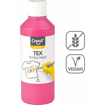 Speciální výtvarná barva Textilní barva Creall Tex - 250 ml / růžová