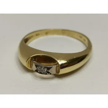 Prsten Zlatý dámský prsten se zirkonem