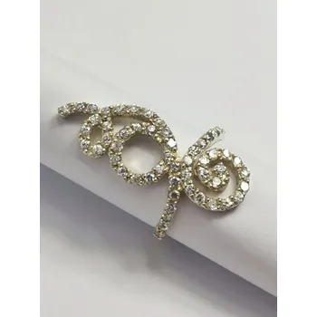 Prsten Stříbrný prsten se zirkony