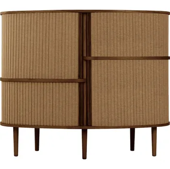 Hnědo-světle hnědá skříňka v dekoru dubu s posuvnými dveřmi 120x100x50 cm Audacious – UMAGE ID_1726502