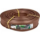 Zahradní obruba plastová 18 m x 12,5 cm - hnědá