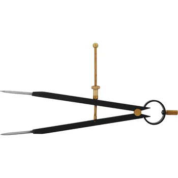 Posuvné měřítko KINEX » K-MET Kružidlo s pružinou KINEX BLACK COAT 6-200/150 mm, ČSN 25 5170