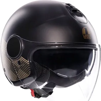 Helma na motorku AGV přilba ETERES Ponza matt black/gold - XS