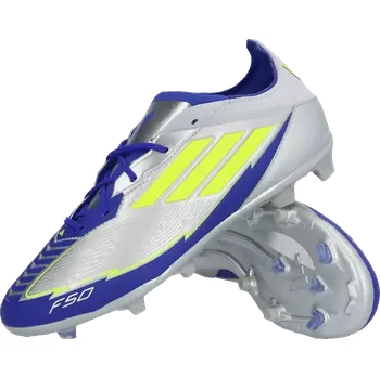 Kopačky Dětské kopačky lisovky Adidas F50 Elite Messi FG stříbrné