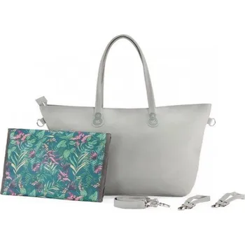 Přebalovací taška Kinderkraft Treasurebag Přebalovací taška pro maminky Nature Vibes Light Grey