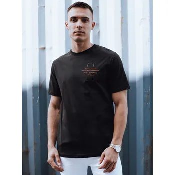 Pánské tričko Černé pánské oversize tričko RX5528 Velikost: M