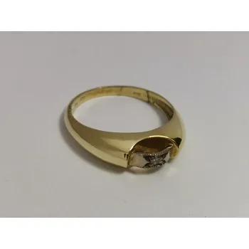 Prsten Zlatý dámský prsten se zirkonem