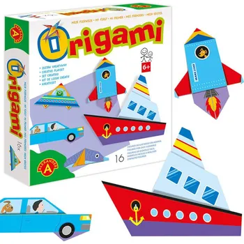 Papírový model Moje první origami Dopravní prostředky 16 ks