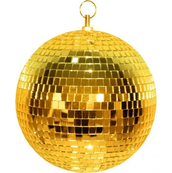 Vánoce Stage effects Zrcadlová koule 20 cm, zlatá