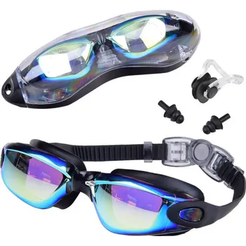 Plavecký set - Brýle, kolíček na nos, špunty do uší Žlutá