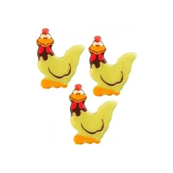 Cukrovinka Čokoládová dekorace - Slepičky/ 8 kusů