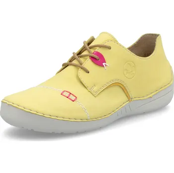 Dámské polobotky DÁMSKÉ POLOBOTKY RIEKER 52528-68 ŽLUTÁ Barva: ŽLUTÁ, Velikost: 38