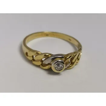 Prsten Zlatý dámský prsten se zirkonem