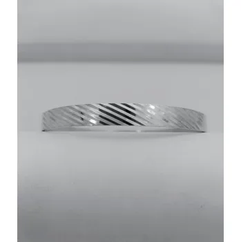 Náramek Stříbrný pevný náramek s jemným zdobením