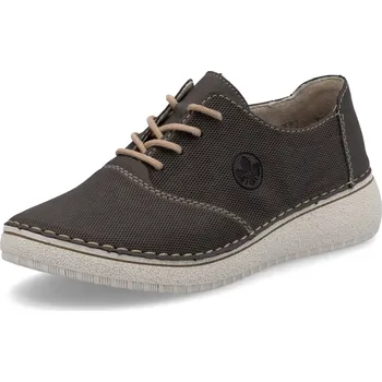 Dámské polobotky DÁMSKÉ POLOBOTKY RIEKER 50911-45 ŠEDÁ Barva: Šedá, Velikost: 37