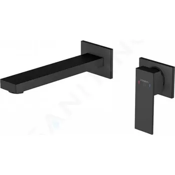 Vodovodní baterie Steinberg 160 Umyvadlová baterie pod omítku, 2-otvorová instalace, matná černá, 160 1814 3 S