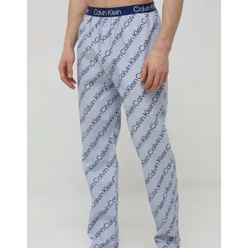 Pánské pyžamo CALVIN KLEIN BAVLNĚNÉ PYŽAMOVÉ KALHOTY S LOGEM XL