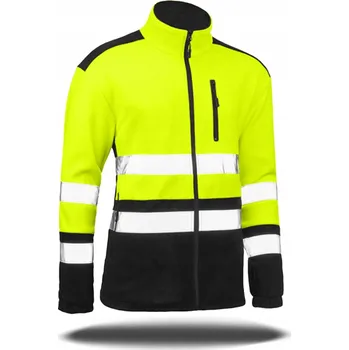 Pánská mikina VÝSTRAŽNÁ PRACOVNÍ FLEECOVÁ MIKINA Mikina zateplená PRACOVNÍ FLEECE s vysokou viditelností