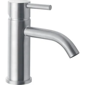 Vodovodní baterie Sapho MINIMAL stojánková umyvadlová baterie bez výpusti, nerez mat