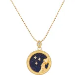 Majya Stříbrný přívěsek s řetízkem BLACKSKY AQUARIUS Ag/; ≤3,84 g 10900