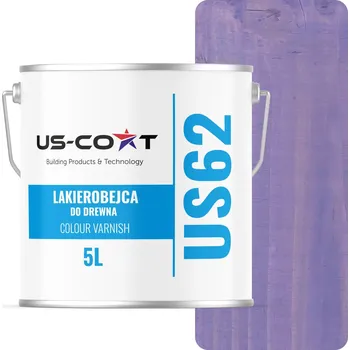 Lak na dřevo Lazurovací lak US-Coat 5 l fialový polomat