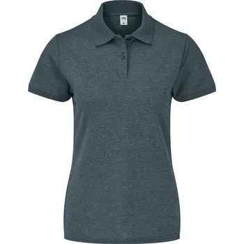 Dámské tričko Fruties Dámské tričko s límečkem Platur tmavě vřesová šedá XS