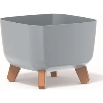 Květináč GRACIE SQUAT světle šedý, varianta 39 cm