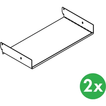 Skříňka na nářadí Element System Závěsná police pro perforovaný panel ELEMENT SYSTEM, 2 ks