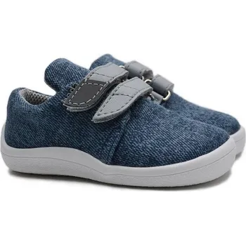 Chlapecké polobotky Barefoot tenisky BEDA BF 0001/TEX/W/OP DENIM Velikost: 30