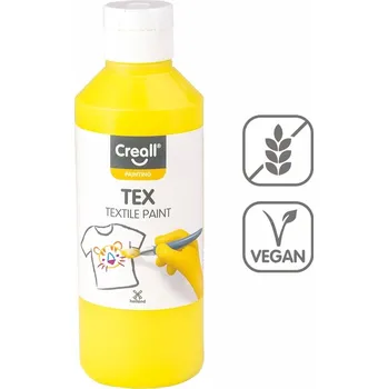 Speciální výtvarná barva Textilní barva Creall Tex - 250 ml / žlutá