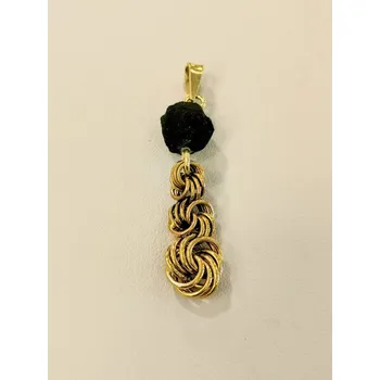 Přívěsek Přívěšek z přírodního vltavínu s ouškem ze žlutého zlata