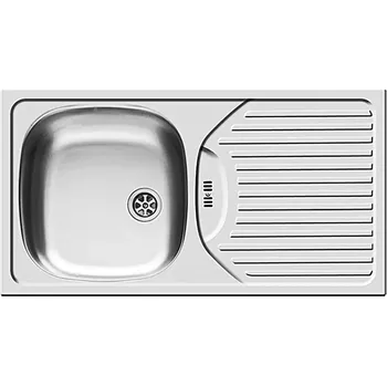 Nerezový dřez Admiral Vestavný dřez ET 78, 780 × 435 × 150 mm, nerez 100172103