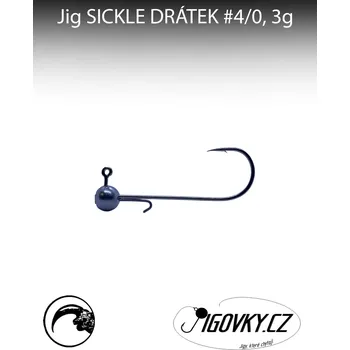 Rybářský háček Jigovky.cz Jigové hlavičky SICKLE DRÁTEK #4/0 - 5ks Gramáž: 18g